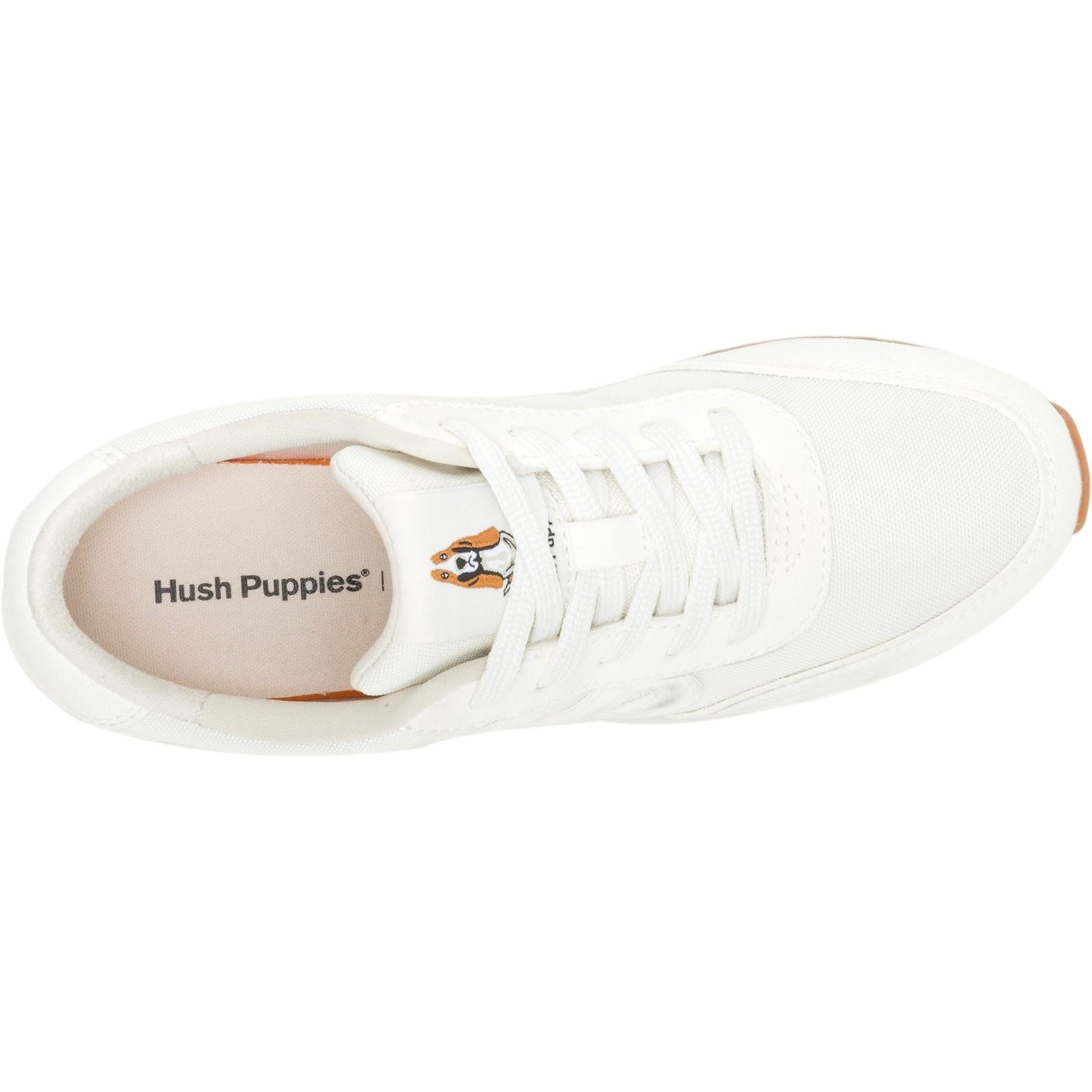 Hush Puppies Seventy8 Leather Women's Cream Sneakers