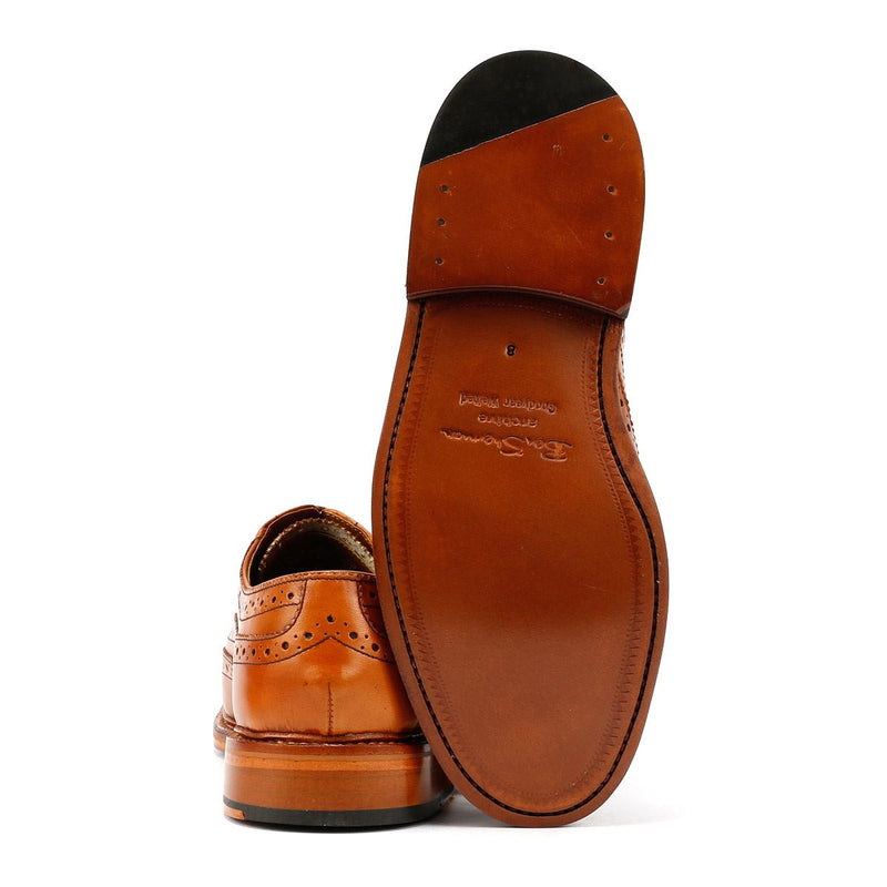 Ben Sherman Sugarman Brogue Leather Men's Tan Lace-Up Shoes