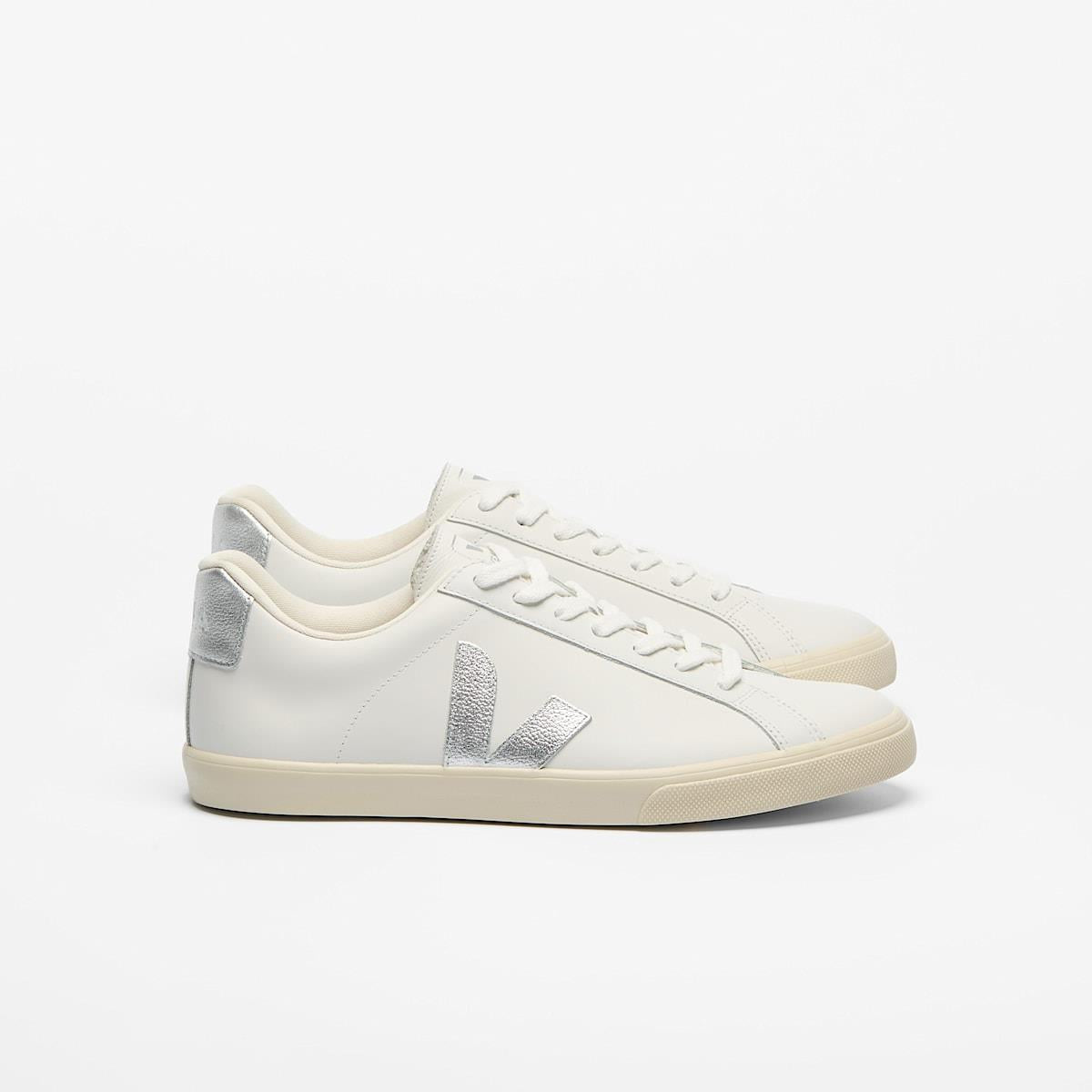 Veja Esplar Leather Women's Extra White/Silver Sneakers