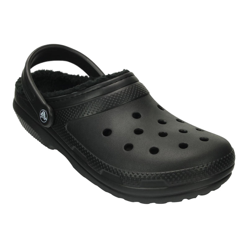 Crocs Classic Lined Thermoplastic Black Clogs