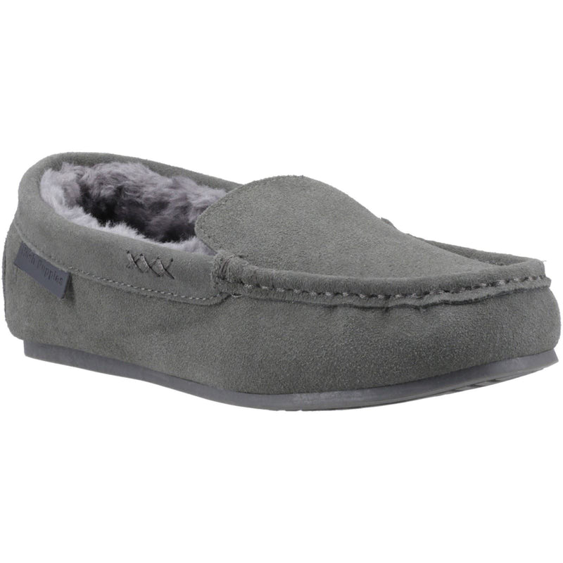 Hush Puppies Annie Mocassin Suede Women's Grey Slippers