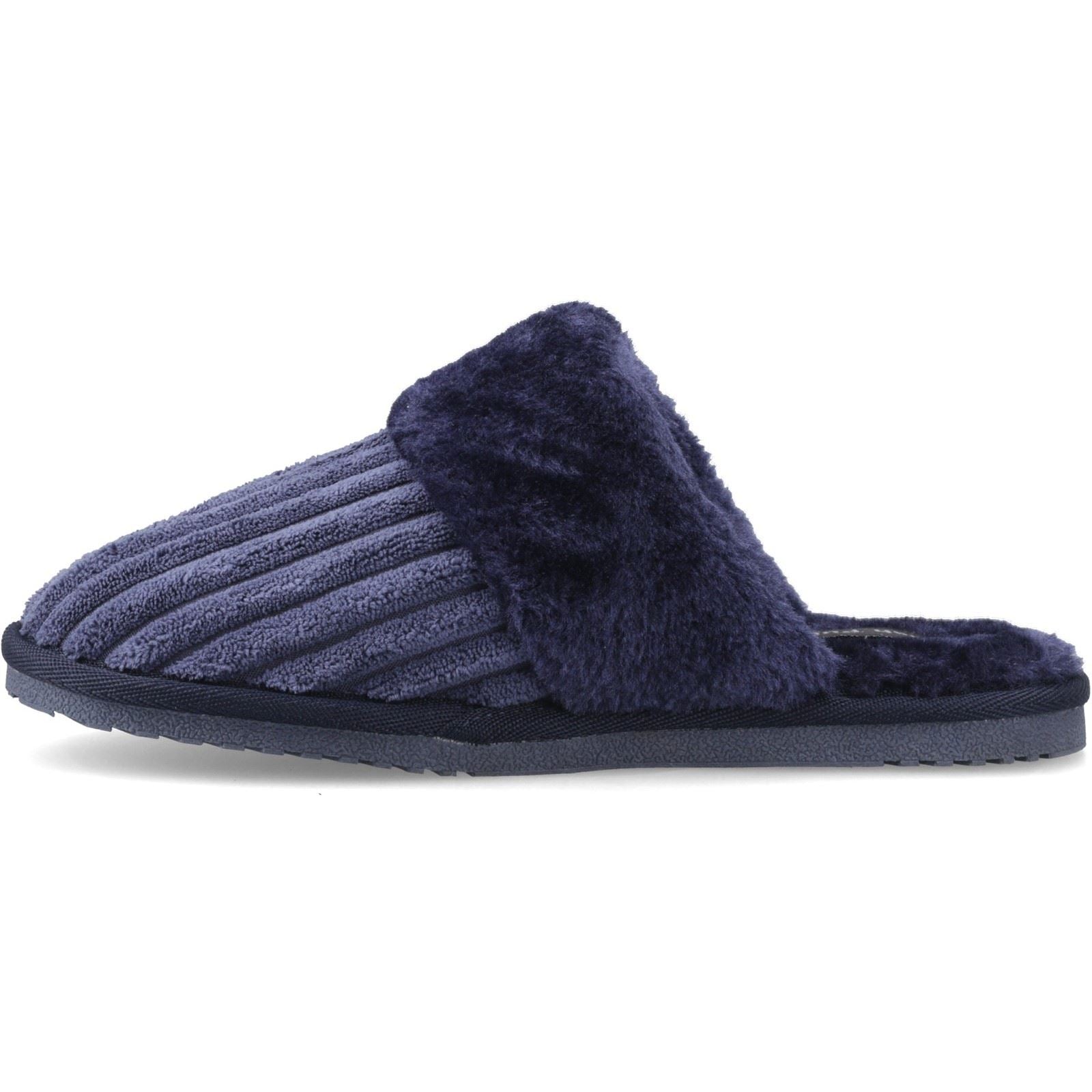 Hush Puppies Arianna Cord Polyester Women's Navy Slippers