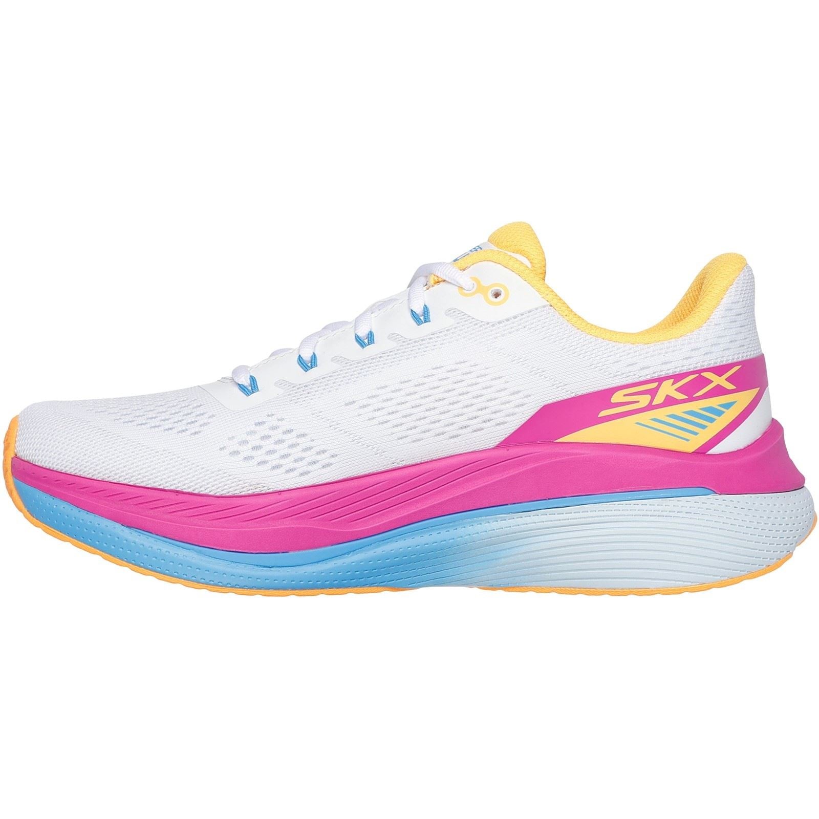 Skechers Performance Max Cushioning Propulsion Textile Women's White/Orange Sneakers