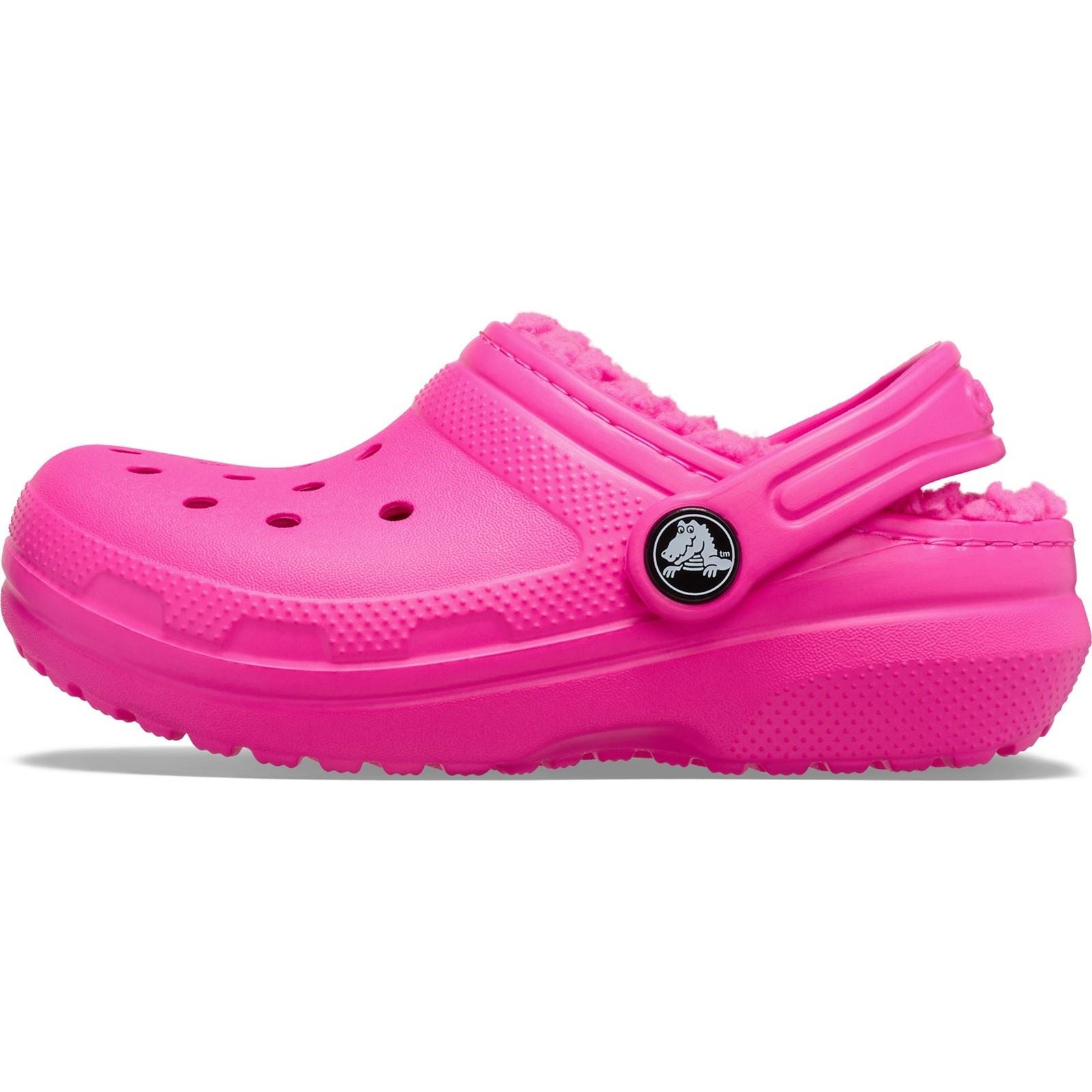 Crocs Classic Lined Thermoplastic Kid's Pink Crush Clogs