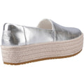 TOMS Valencia Leather Women's Silver Espadrilles