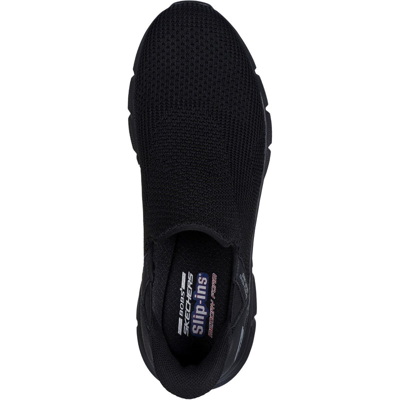 Skechers BOBS Sport B Flex Resilient Textile Men's Black Trainers