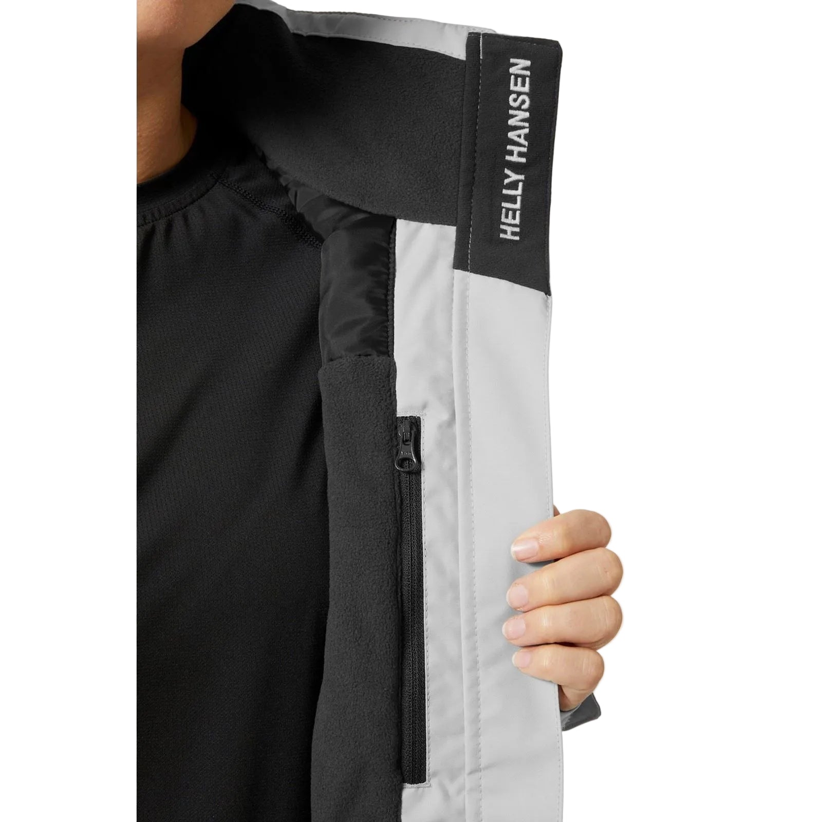 Helly Hansen Sport Crew Hooded Midlayer Sailing 2.0 Women's Grey Sailing Jacket