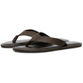 Jack & Jones Washton Leather Men's Brown Stone Flip Flops