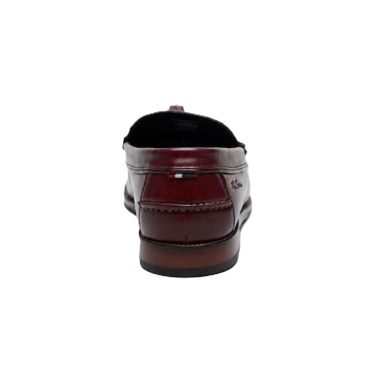 Ben Sherman Sid Brush Off Leather Men's Burgundy Tassel Loafers