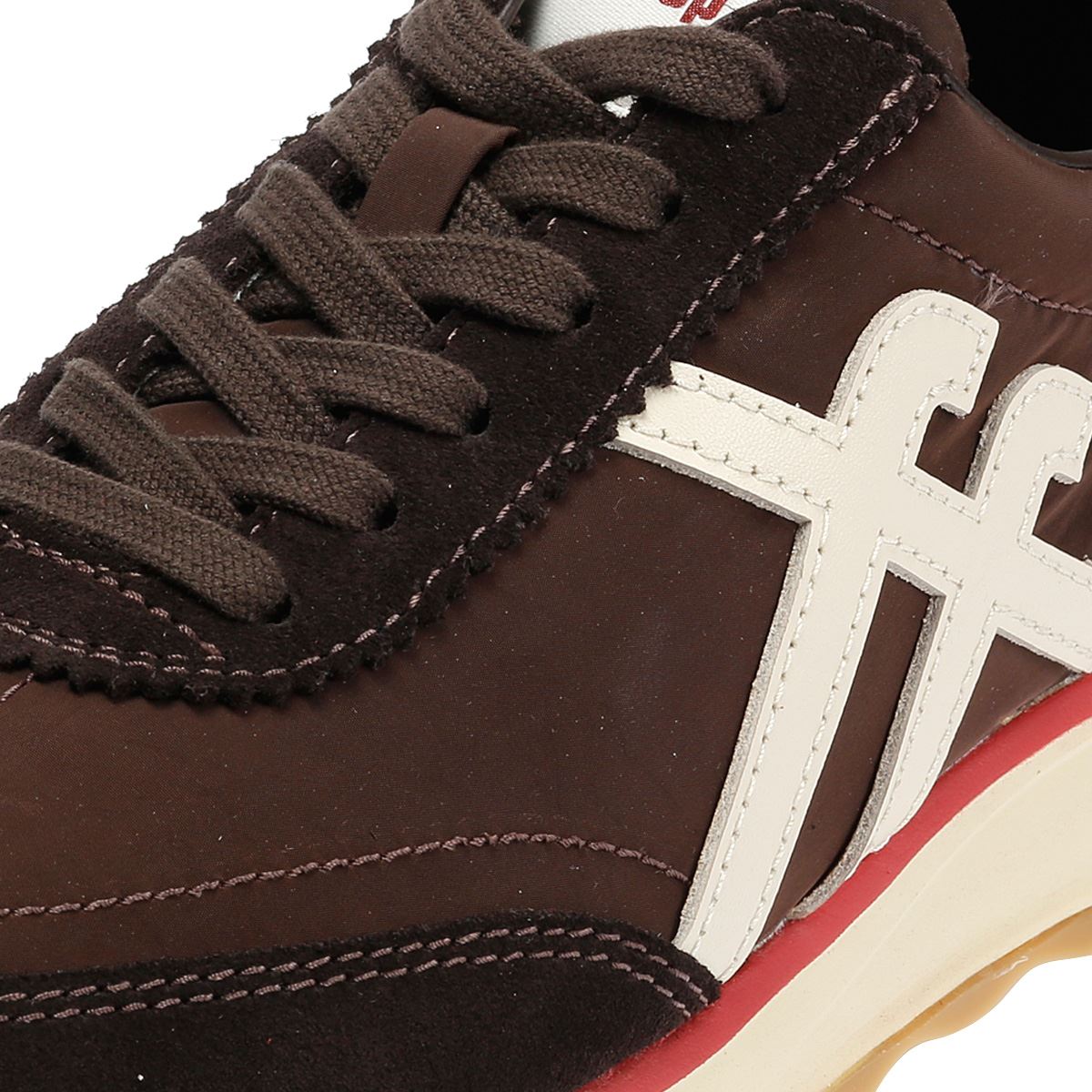 FitFlop Retro-Q FF Nylon Women's Chocolate Brown/Paris Beige Sneakers