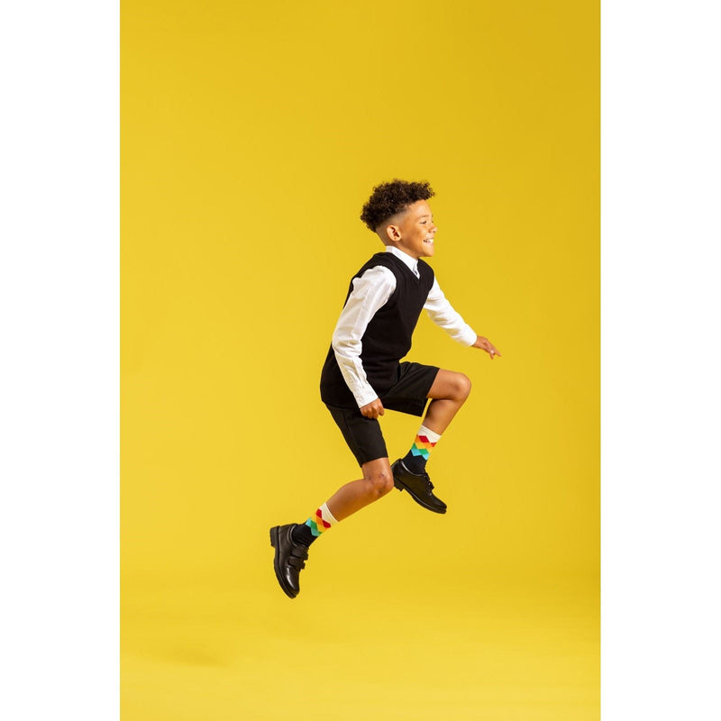 Hush Puppies Barry Junior Leather Boys's Black Shoes