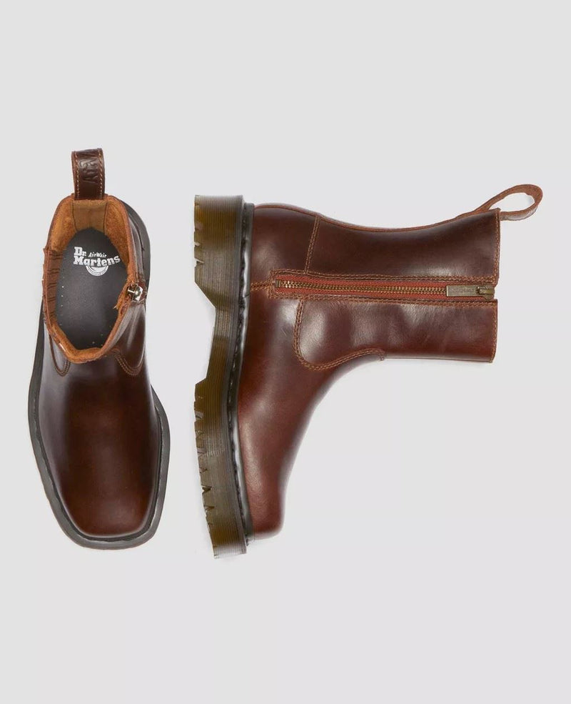 Dr. Martens Amaayah Lo Leather Women's Tan Boots