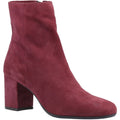 Hush Puppies Octavia Suede Women's Bordeaux Heeled Ankle Boots