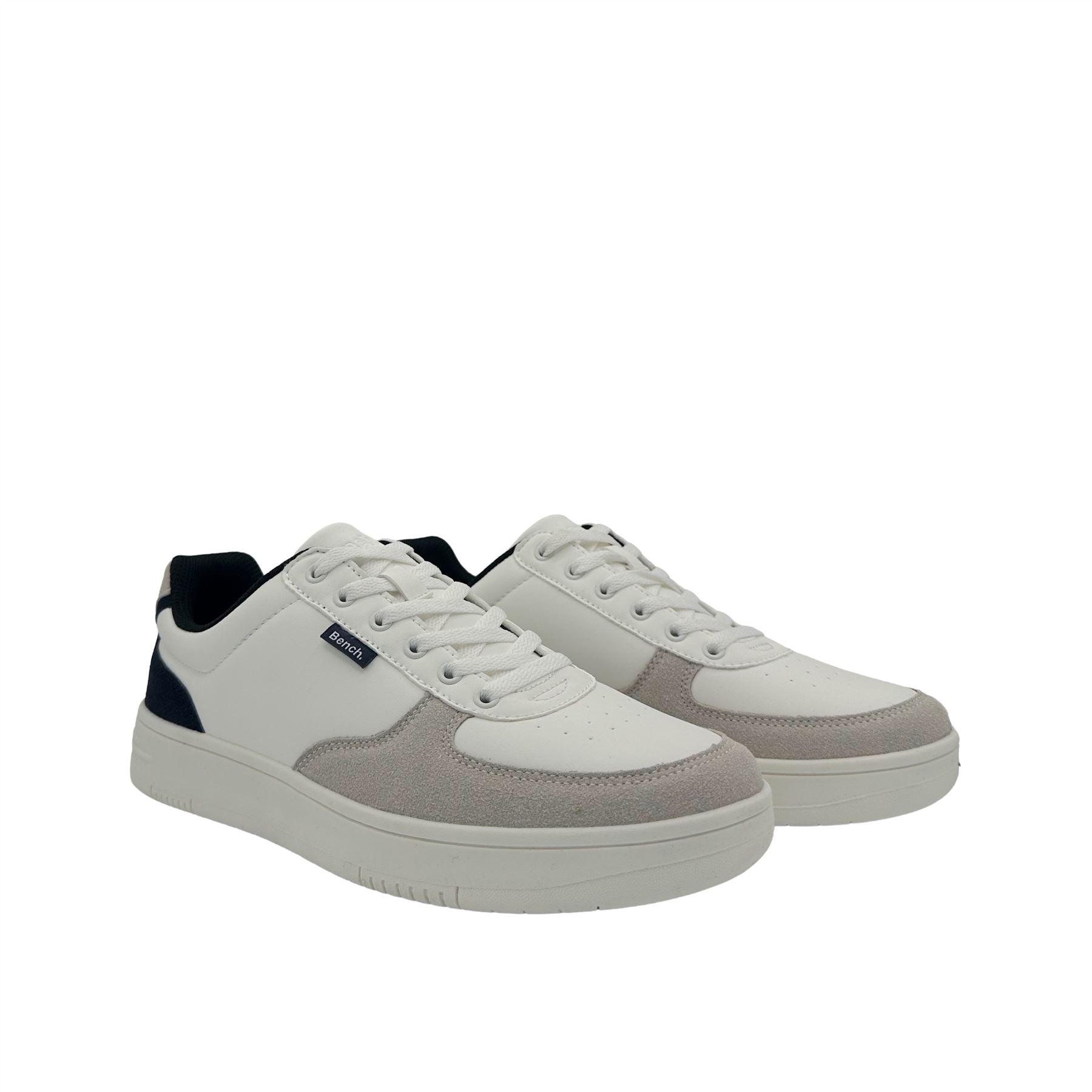 Bench Grainger Men's White/Gray Sneakers