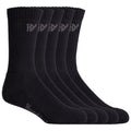 Hard Yakka Crew Cotton Unisex Adults Black Work Socks