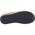 Hush Puppies Elissa Toepost Suede Women's Black Sandals