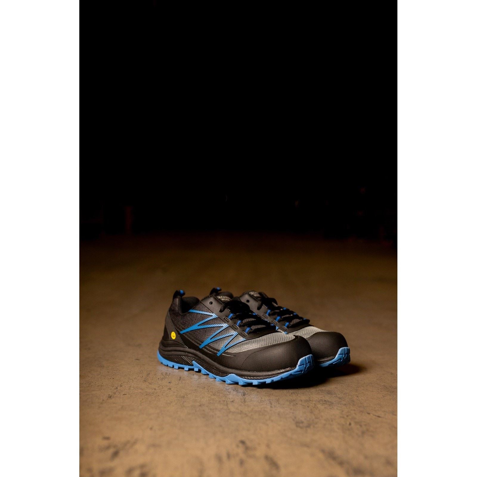 Skechers Workwear Puxal Textile Men's Black/Blue Safety Sneakers