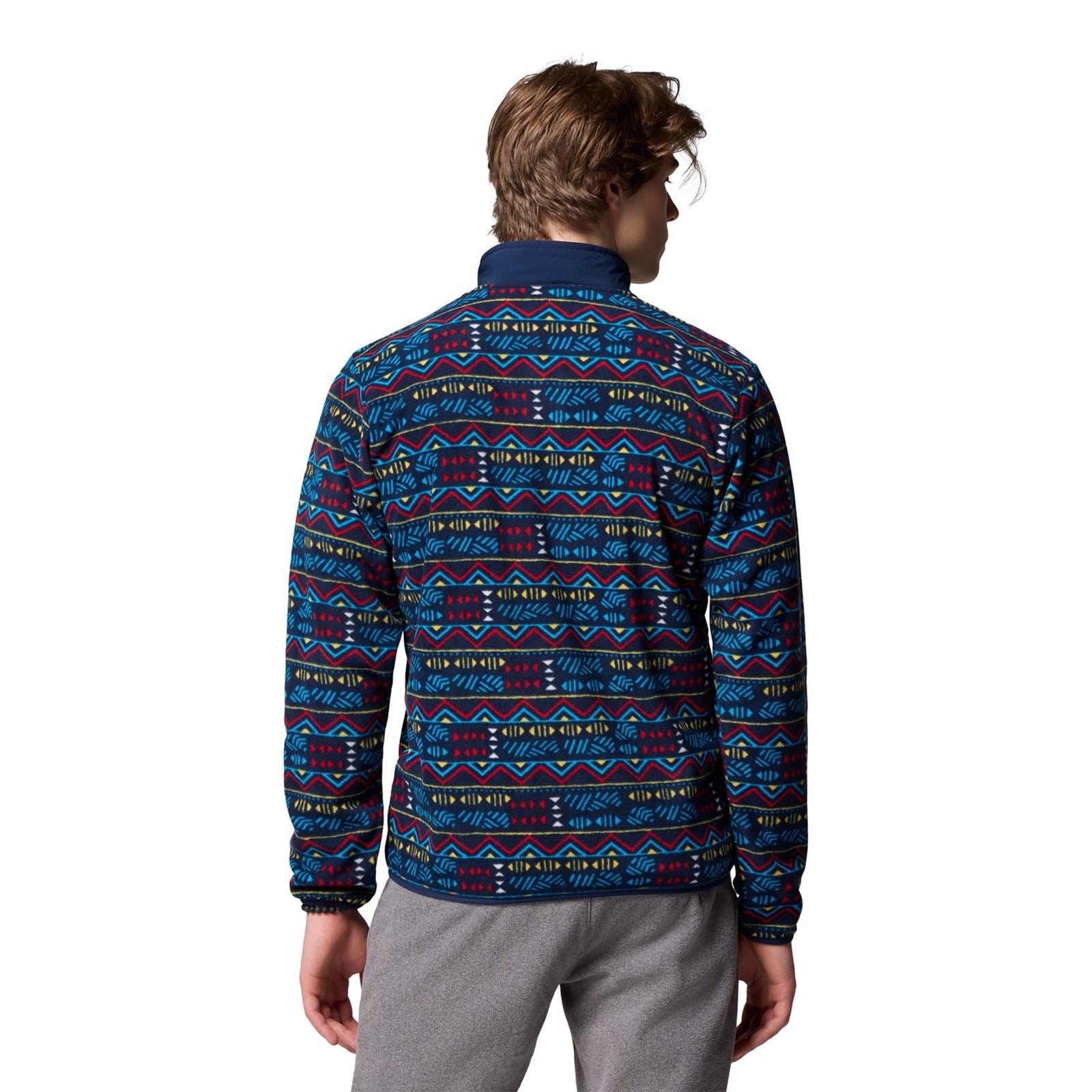 Columbia Sequoia Grove Printed Full Zip Men's Blue Fleece Jacket