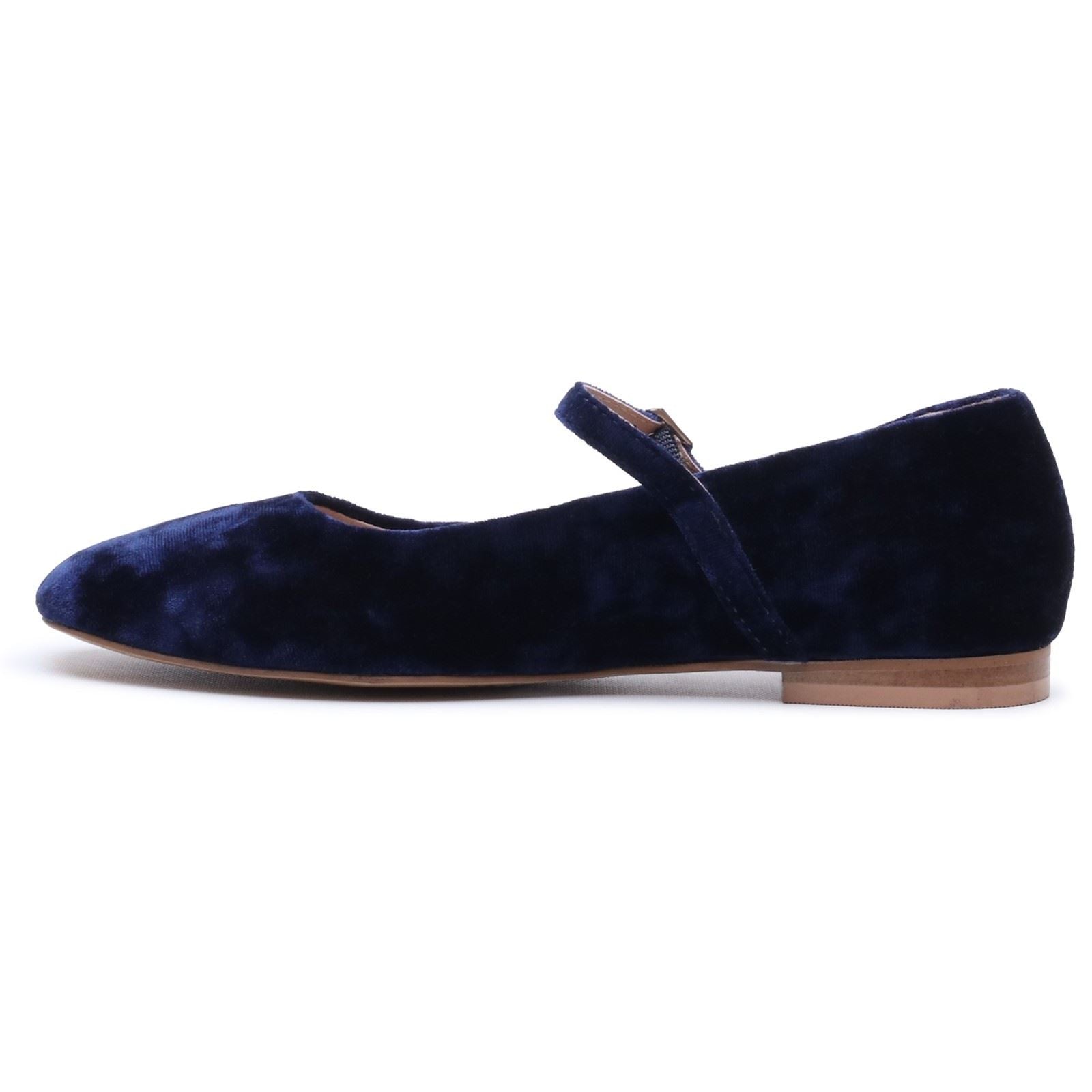 Hush Puppies Pasha Velvet Women's Navy Flats