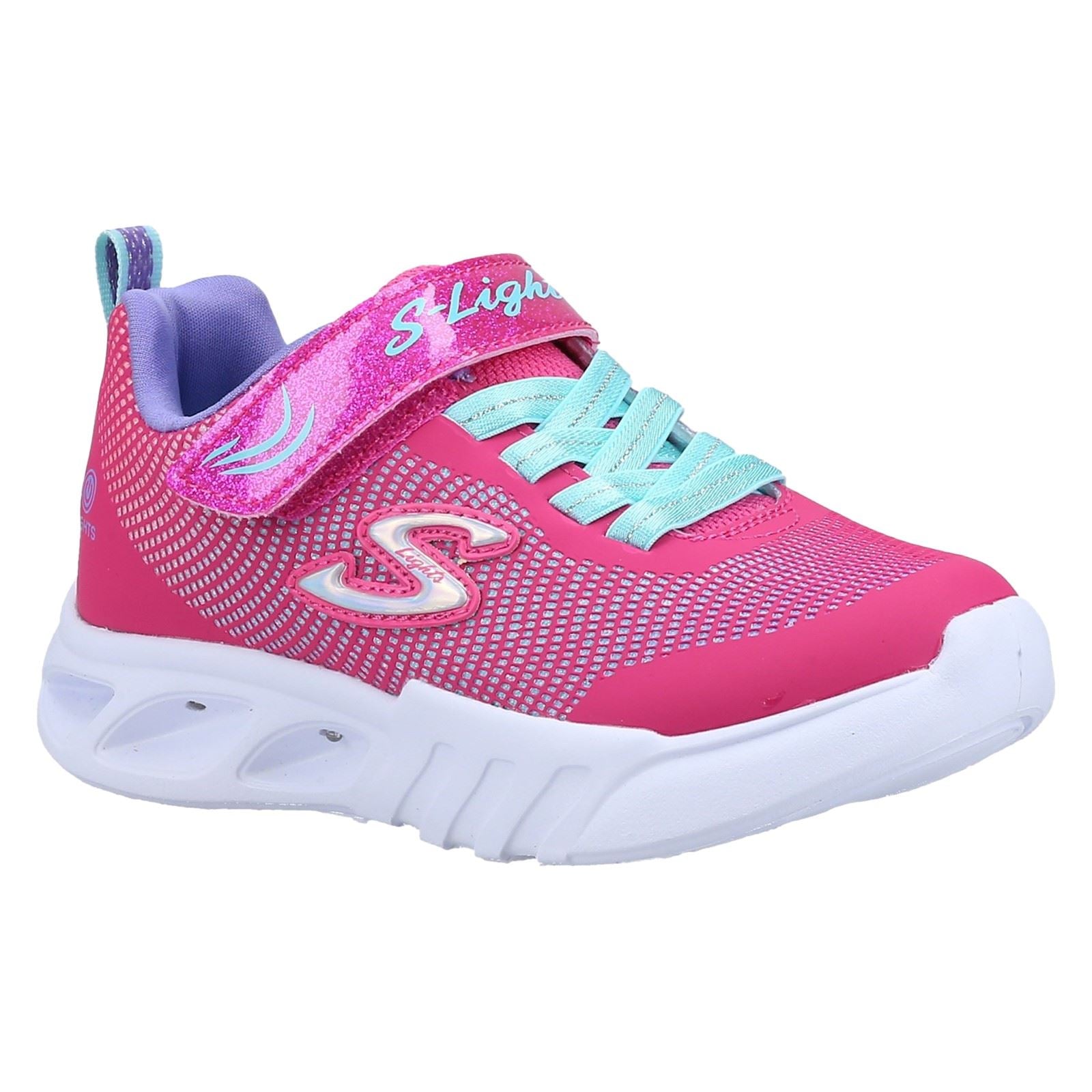 Skechers Flicker Flash Girl's Pink/Multi Trainers
