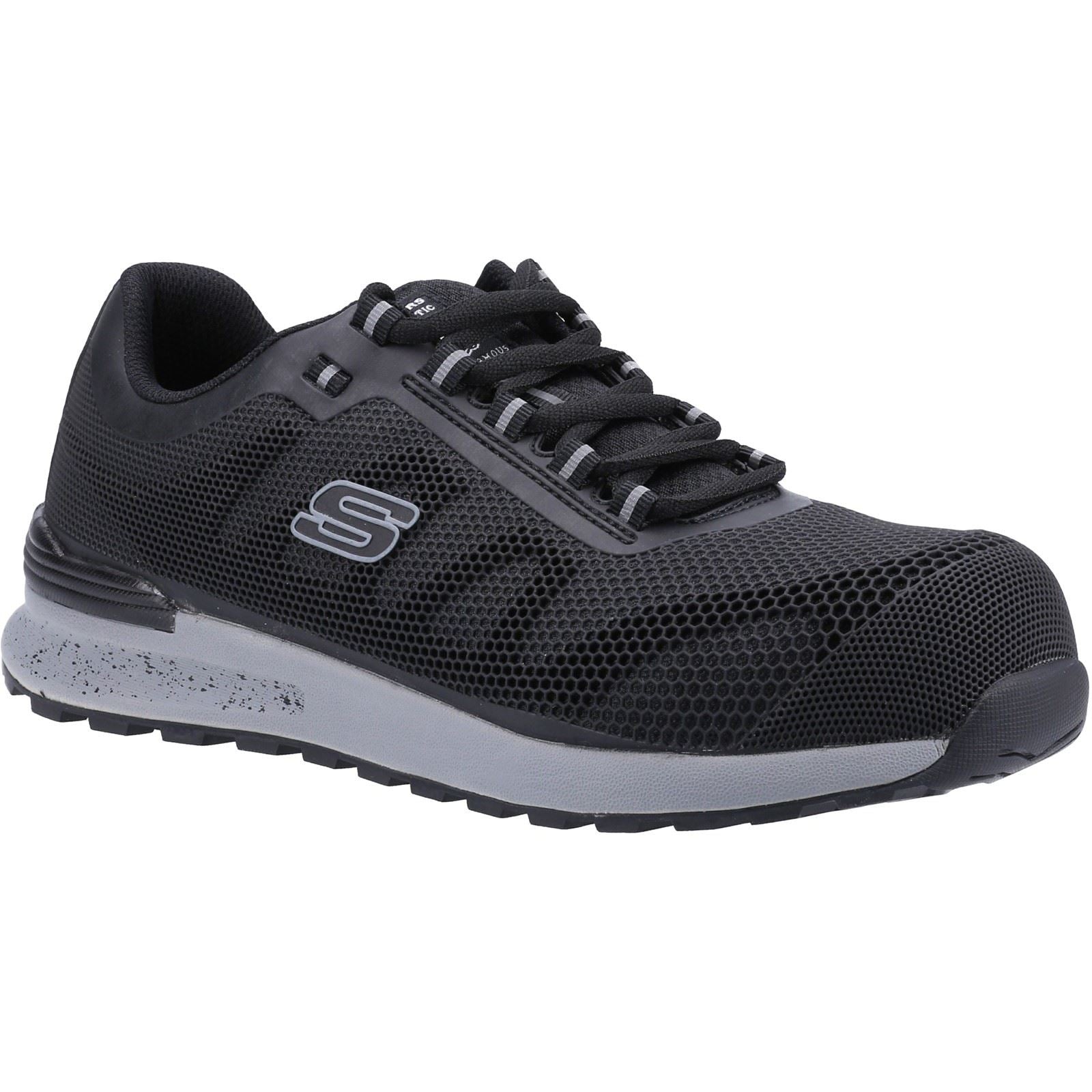 Skechers Workwear Bulklin Bragoo Textile Men's Black Safety Sneakers