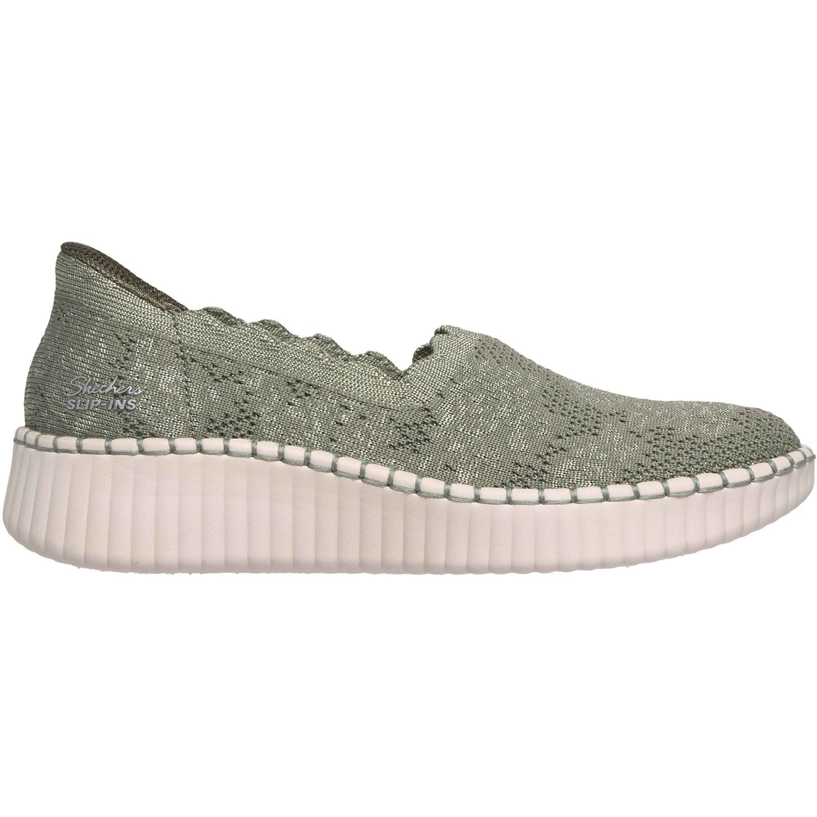 Skechers Wilshire Boulevard Polyester Women's Olive Sneakers
