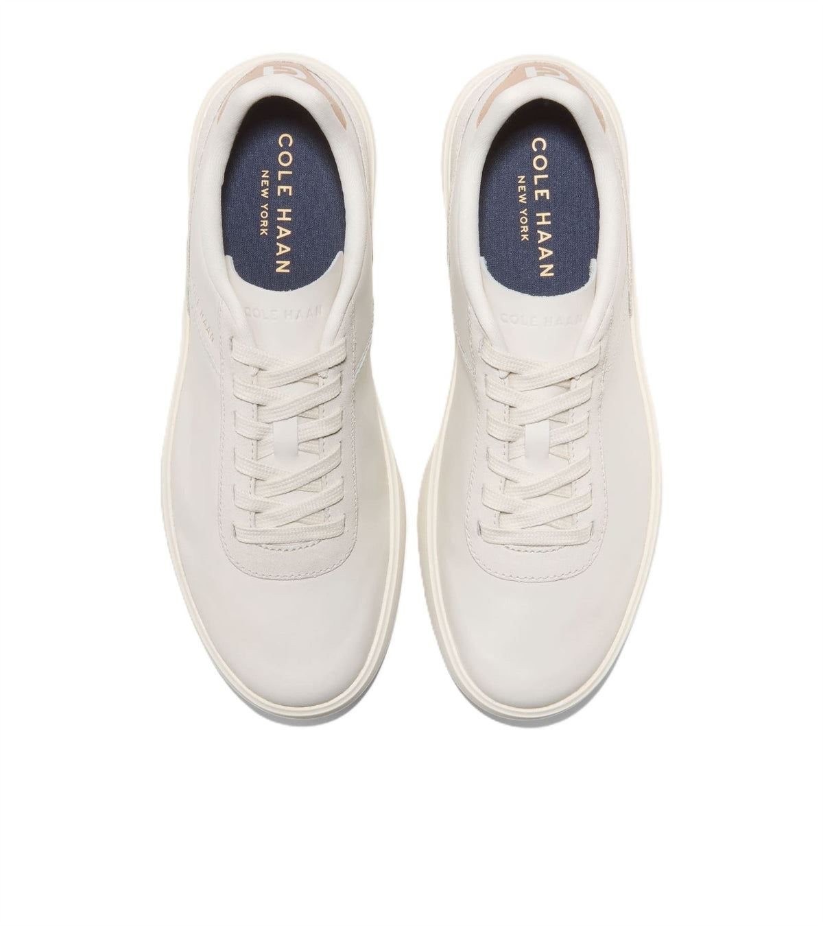 Cole Haan Grand Crosscourt Packaway Leather Men's Ivory Sneakers