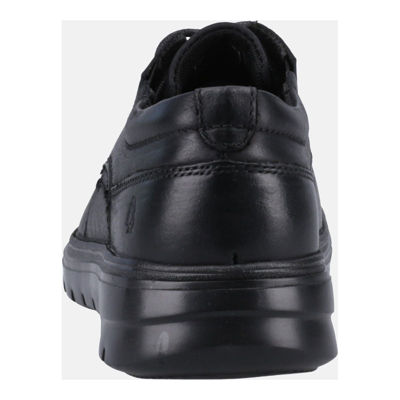 Hush Puppies Triton Leather Men's Black Lace-Up Shoes