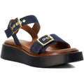 Dune Loells Denim Women's Navy Sandals