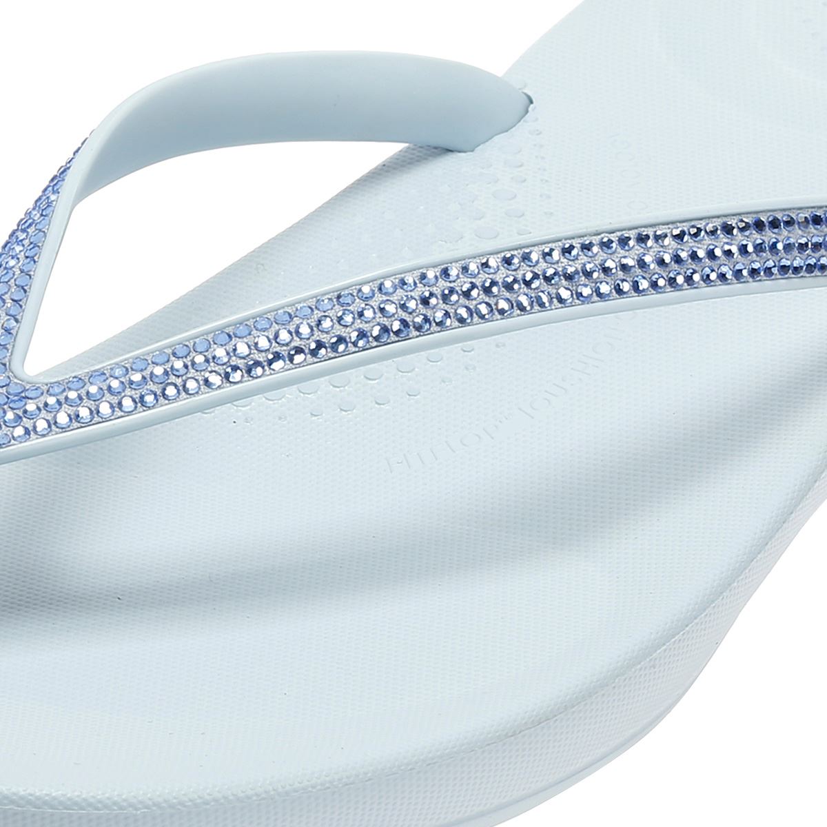 FitFlop Iqushion Sparkle Women's Cloudy Blue Flip Flops