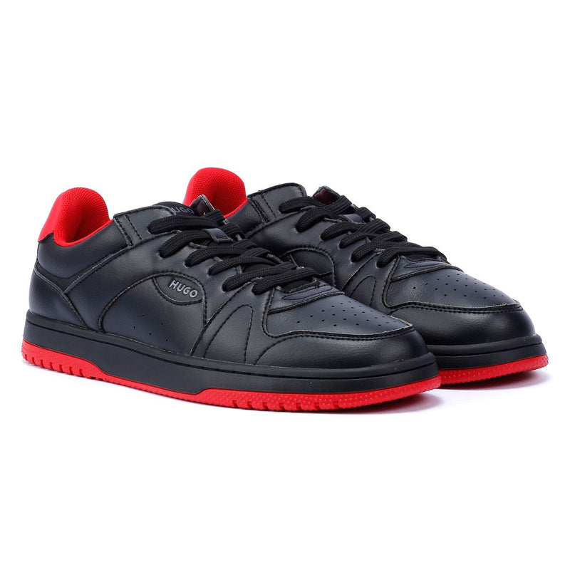 Hugo Hadrian Tennis Men's Black/Red Sneakers