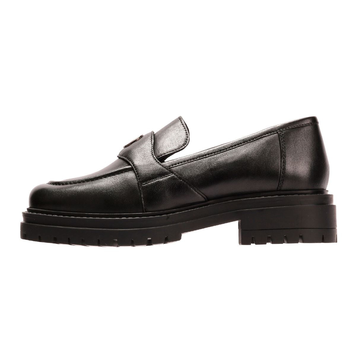 Osprey London The Greenwich Leather Women's Black Loafers