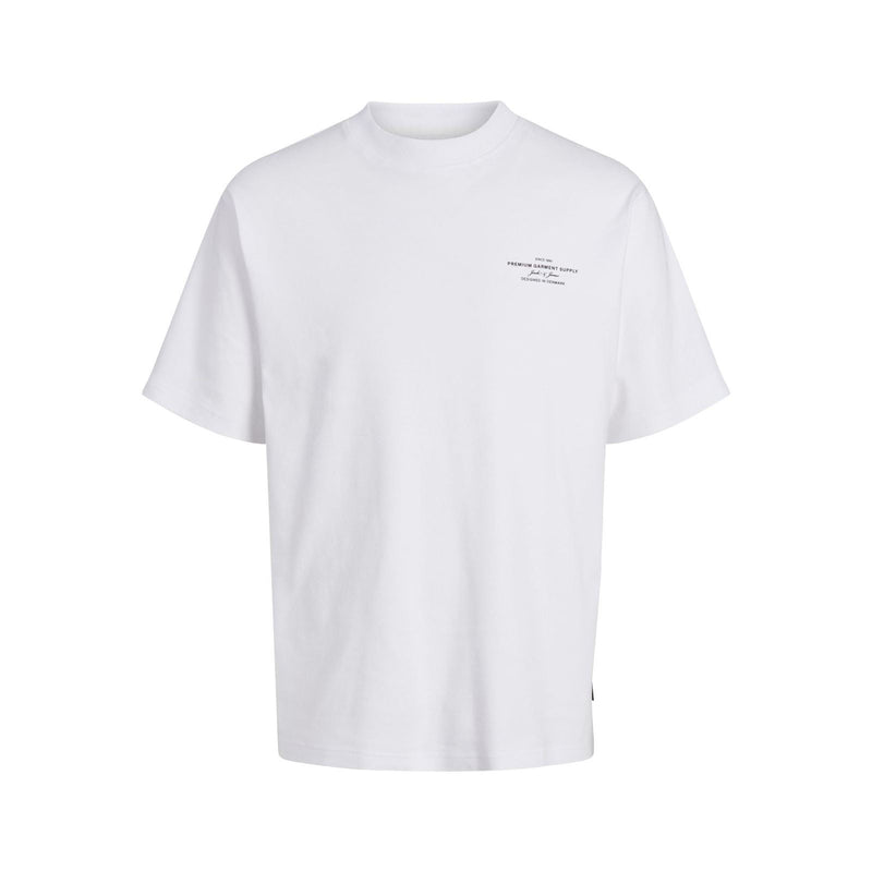 Jack & Jones Chad Branding Cotton Men's White T-Shirt
