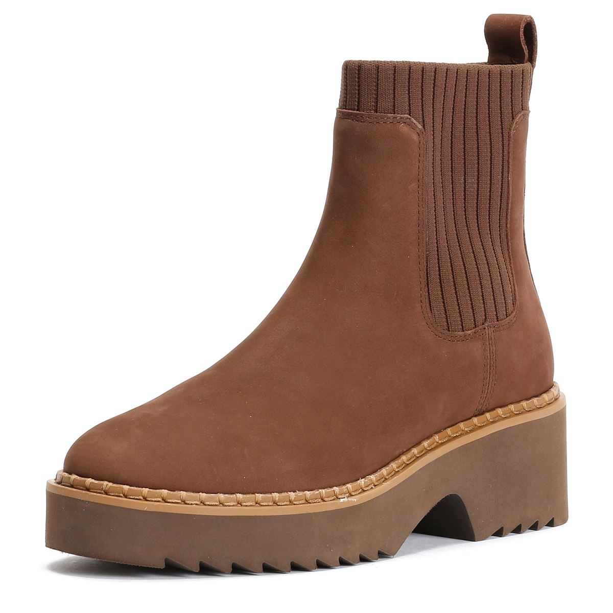 TOMS Millie Nubuck Leather Women's Dark Brown Boots