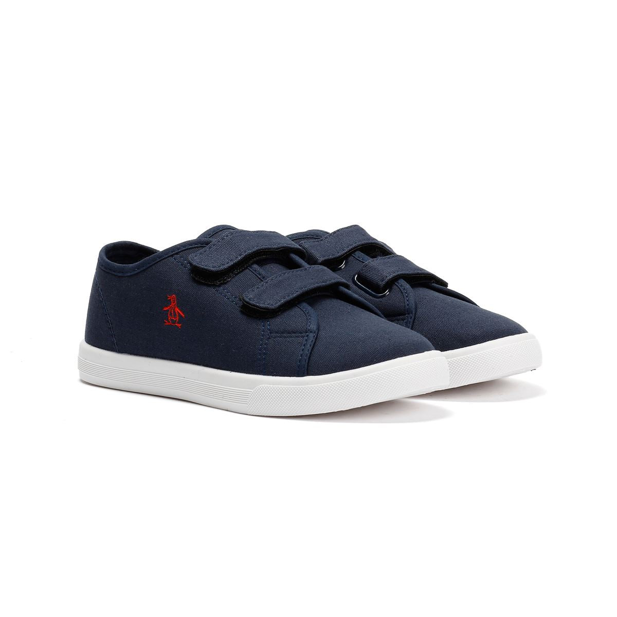 Penguin Junior Sparton Velcro Navy/Red Sneakers