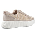 Hush Puppies Haisley Woven Textile Women's Taupe Standard Trainers