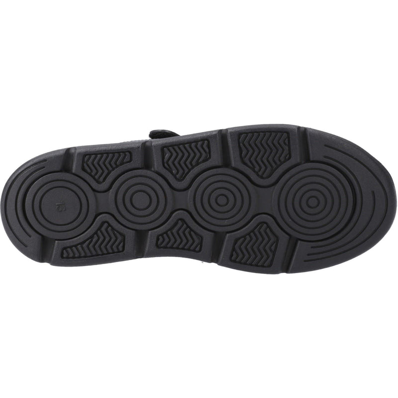 Hush Puppies Alfie Bungee Snr Leather Boys's Black Shoes