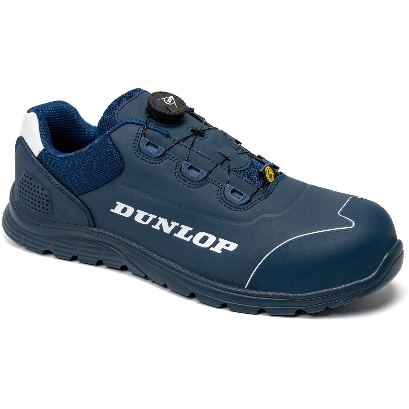 Dunlop Matt Microfiber Men's Navy/White Safety Shoes