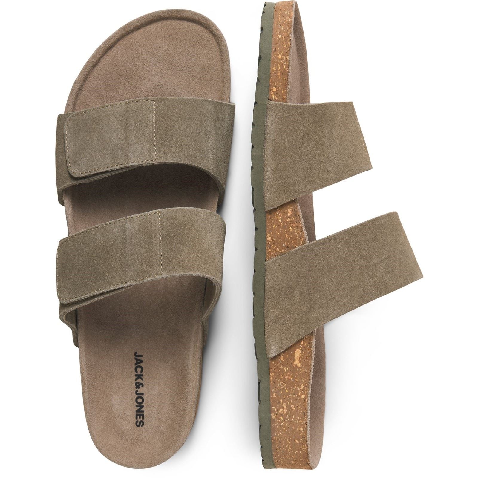 Jack & Jones Malta Suede Men's Martini Olive Sandals
