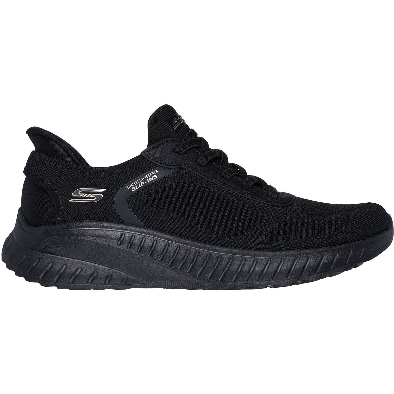 Skechers BOBS Sport Squad Chaos Textile Women's Black Sneakers