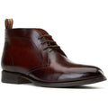 Base London Wallis Leather Men's Burnt Brown Ankle Boots