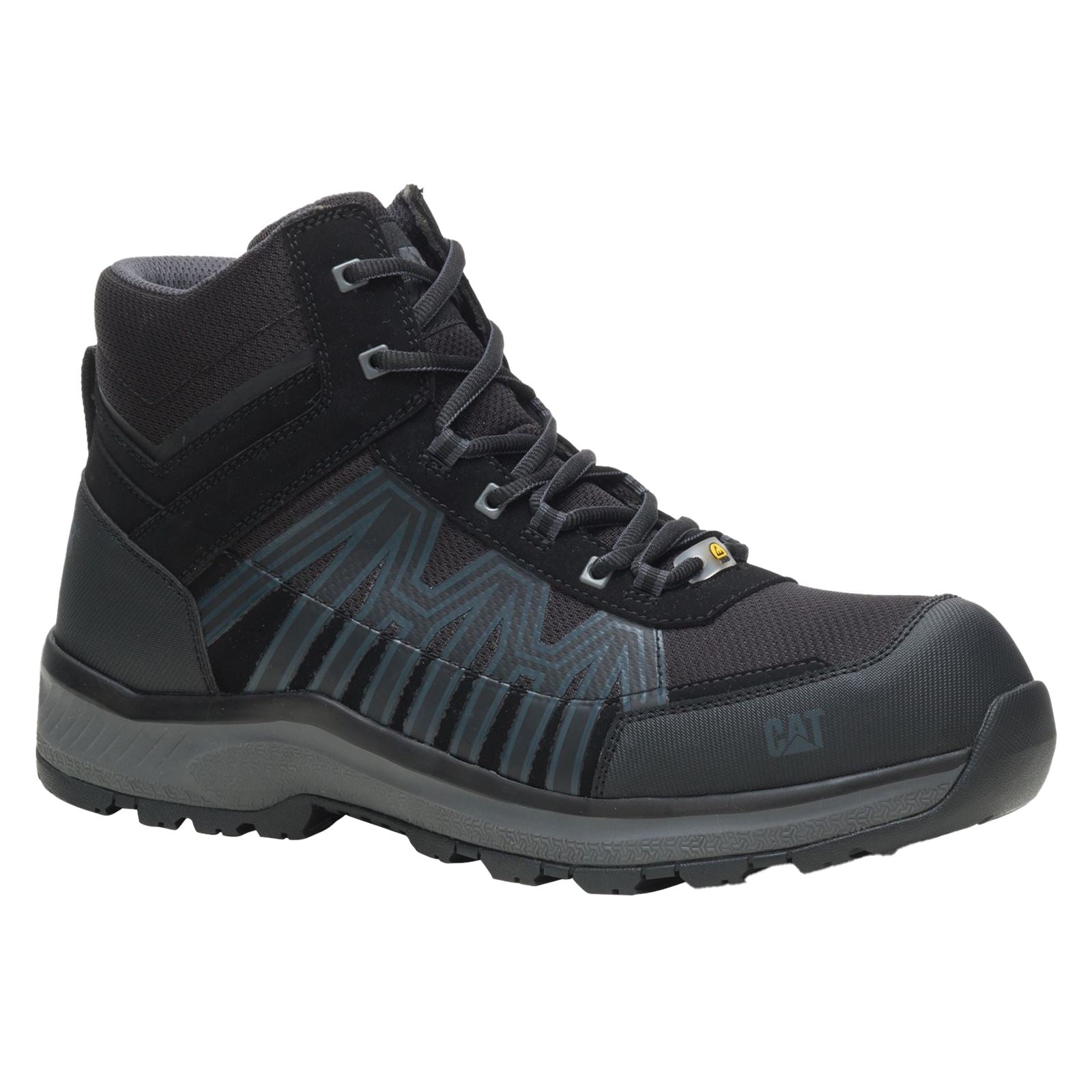 Caterpillar Charge PU/Mesh/Synthetic Black Hiking Boots