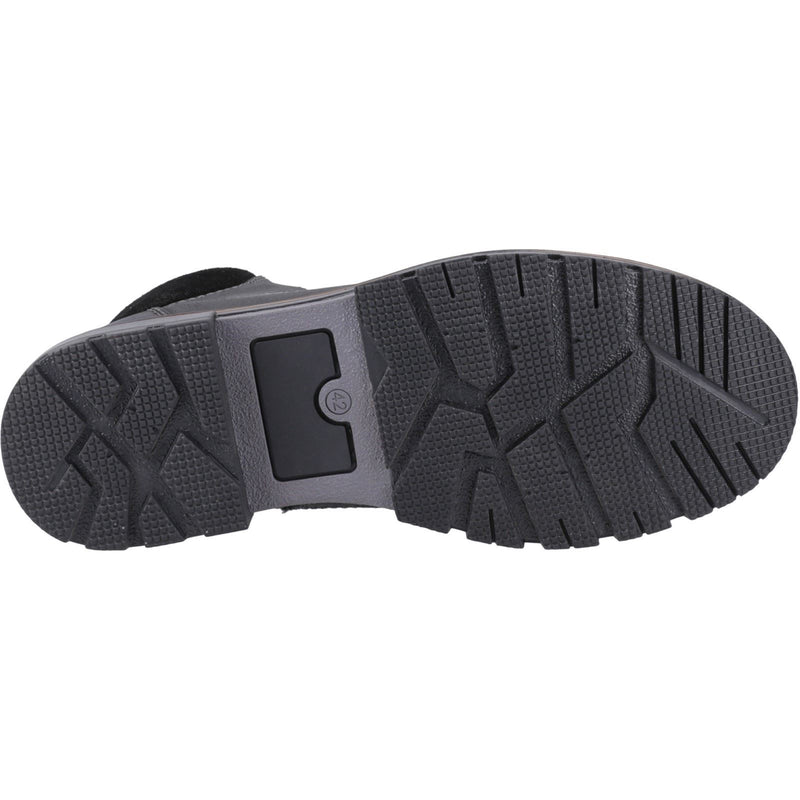 Hush Puppies Pier Leather Men's Black Ankle Boots