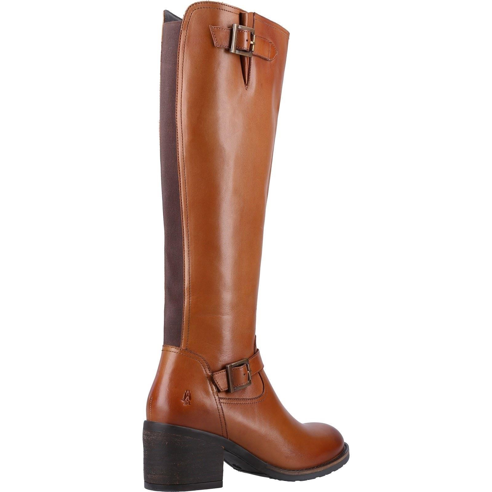 Hush Puppies Heidi Leather Women's Tan Leather Boots