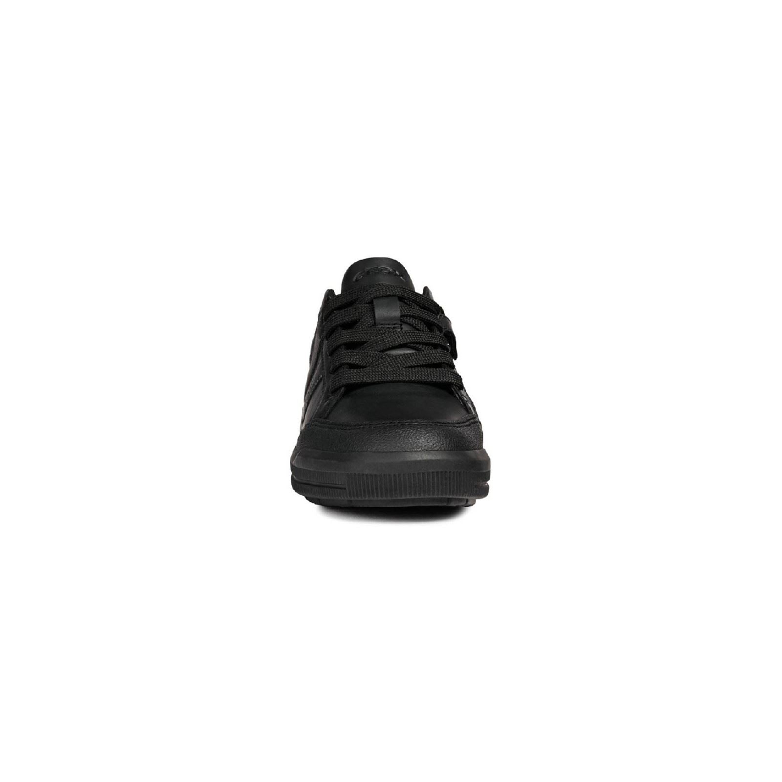 Geox J Arzach B. D Leather Boy's Black Trainers