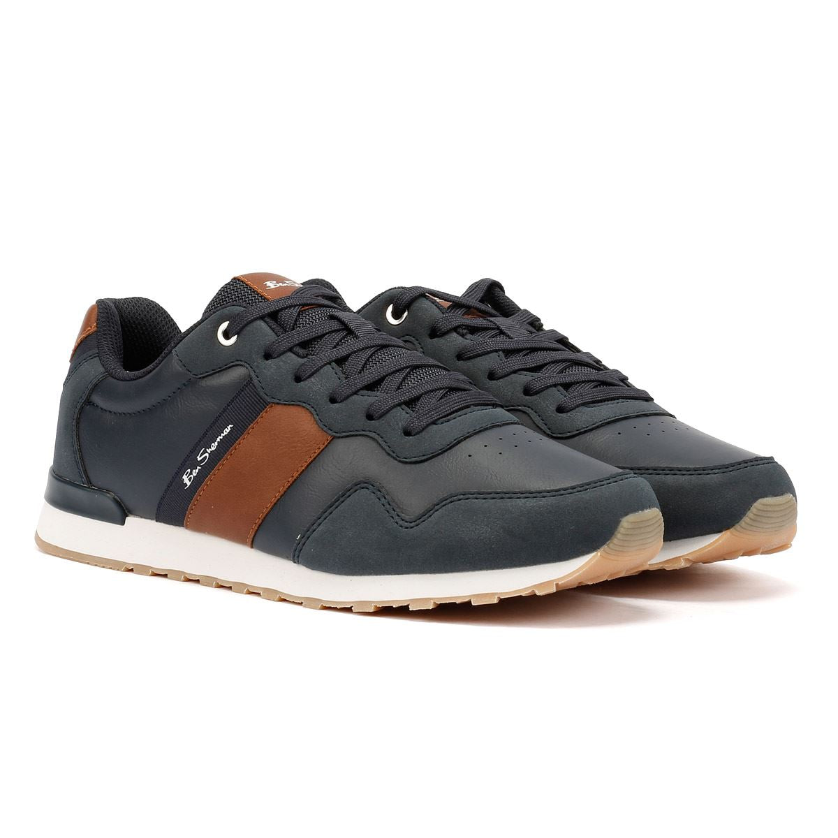Ben Sherman Owen Retro Men's Navy/Tan Sneakers