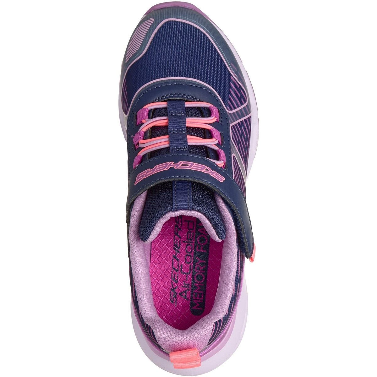Skechers Glide-Step + Sprint Lines Girl's Navy/Multi Trainers