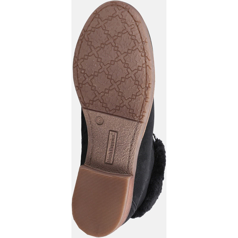 Hush Puppies Effie Faux Fur Women's Black Boots