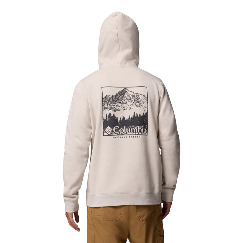 Columbia Columbia Trek Graphic Hoodie Cotton Men's Brown Hooded Sweatshirt