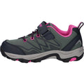 Hi-Tec Blackout Low Synthetic Soft Shell Girls's Dark Forest/India Ink/Pink Hiking Boots